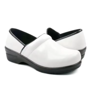 Nurses Shoes Females Leather White PU Clogs Shoes Nursing Clogs for Women