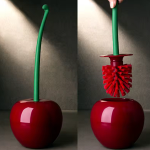 Creative Plastic Long-Handled Cherry Toilet Brush Set Daily Necessities for Toilet Cleaning