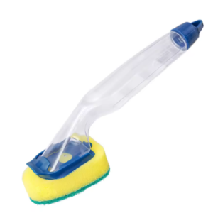 Soap Dispenser Dish Brush Scrubber Dishwashing Water Fed Brush Soap Dispenser for Kitchen