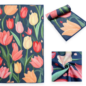 Eco-friendly High Absorbent Fast Drying Machine Washable Reusable Custom Kitchen Dish Towels Set