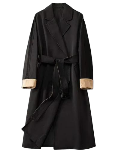 Women Double Breasted Trench Coat Down Coats